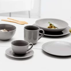 Kaffee- Und Tafelservice 30 Tlg. Levi Grau