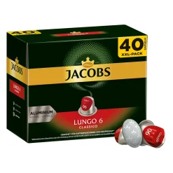 JACOBS Kapseln NespressoÂ®* Kompatibel 2 X 40 Lungo 6 Classico + 2 X 40 Espresso 10 Intenso XXL-Pack - Insgesamt 160 GetrÃ¤nke