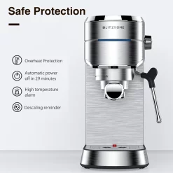 BlitzHome Espresso Maschine Kaffeemaschine Cappuccinomaschine MilchaufschÃ¤umer Espressomaschinen -Kaffee VerkÃ¤ufe 851c421febdc355e563549165c7c7450