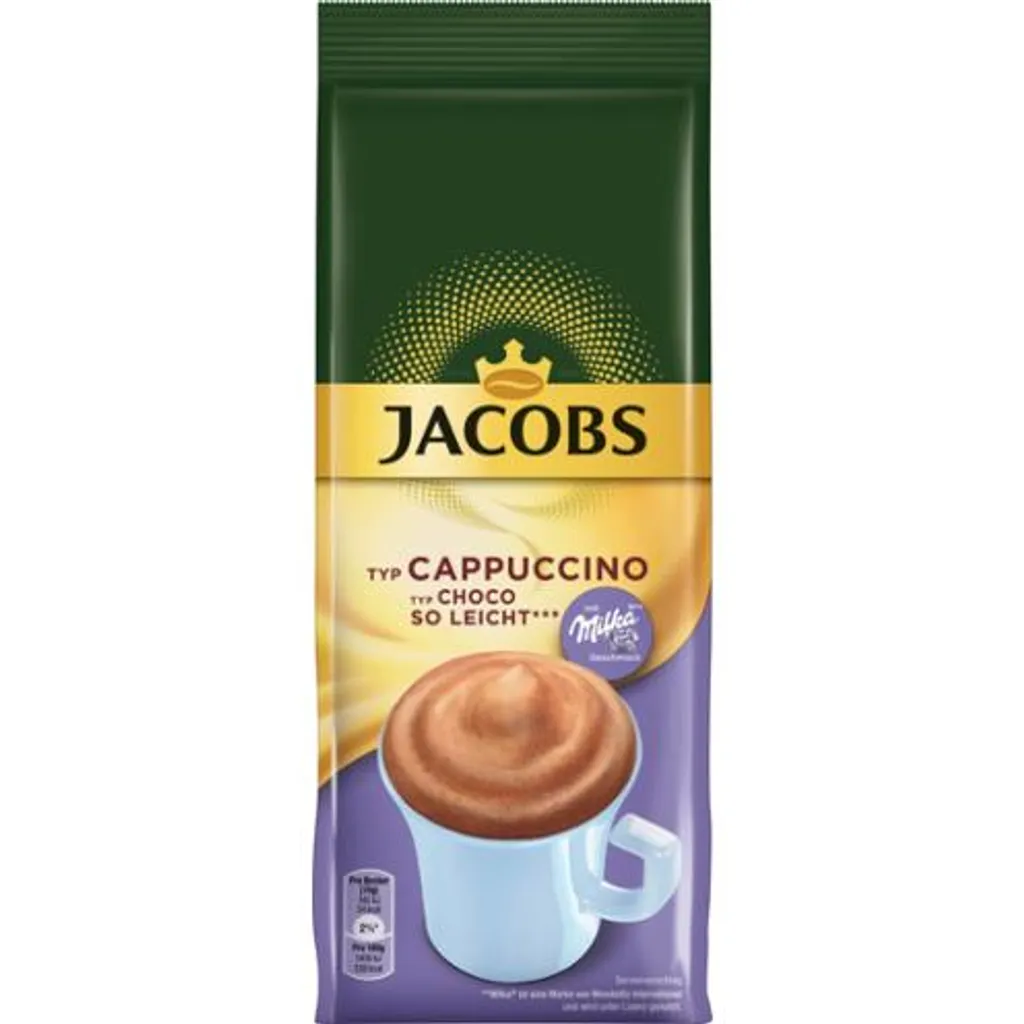 Jacobs Choco Cappuccino Kaffee So Leicht Nachfüllbeutel 400g 6 Jacobs Choco Cappuccino Kaffee So Leicht Nachfüllbeutel 400g – Bild 4