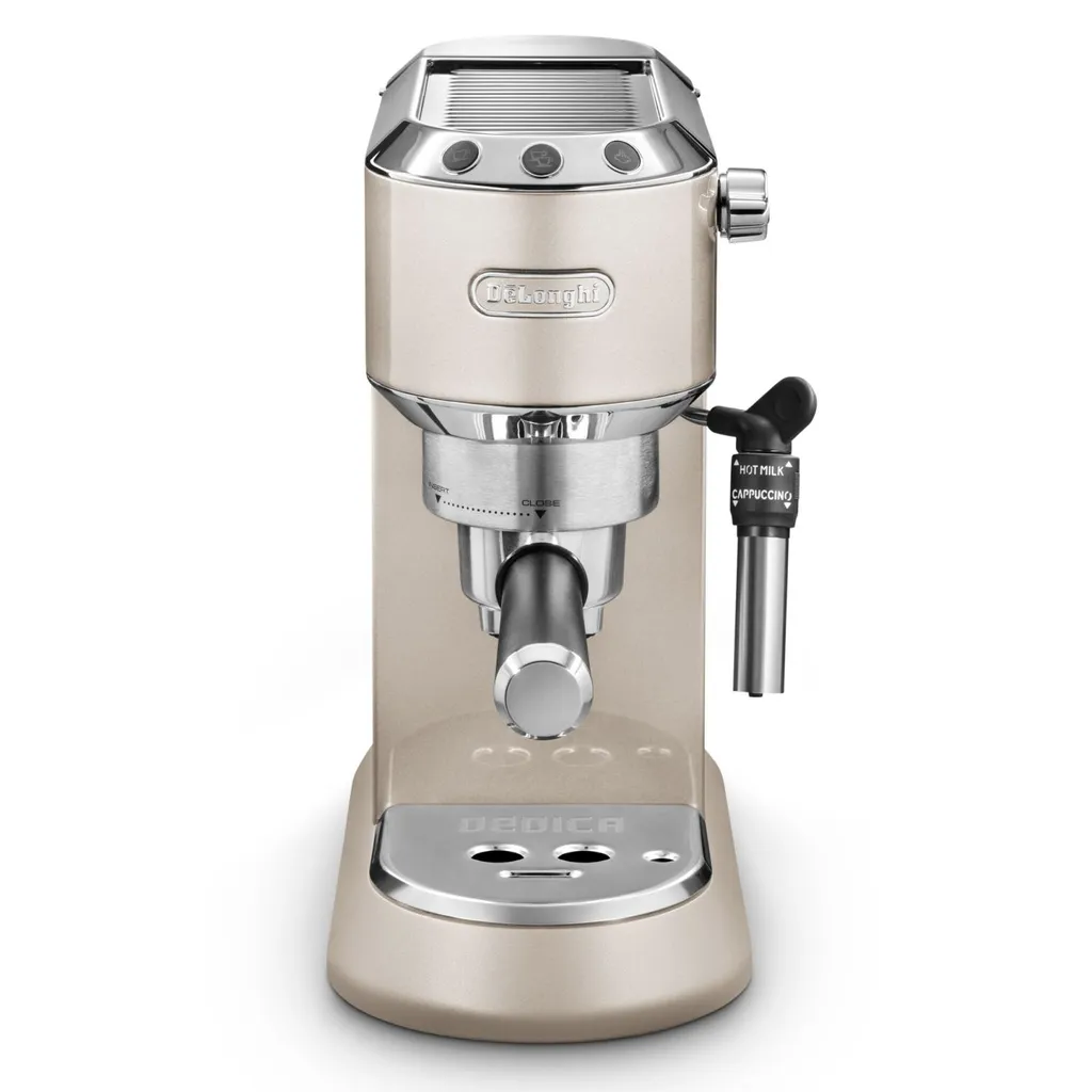 De'Longhi Delonghi Kaffeemaschine Dedica Metallics EC785.BG Pumpendruck 15 Bar, Eingebauter Milchaufschäumer, Manuell, 1300 W, Beige 7 De'Longhi Delonghi Kaffeemaschine Dedica Metallics EC785.BG Pumpendruck 15 Bar, Eingebauter Milchaufschäumer, Manuell, 1300 W, Beige – Bild 5