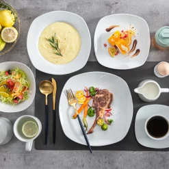 MALACASA, Serie Elisa, 100-teilig Tafelservice, Porzellan Kombiservice Mit Speiseteller, Suppenteller, Eierbecher, Kaffeetassen, MÃ¼slischalen, Dessertteller FÃ¼r 12 Personen GrauweiÃŸ -Kaffee VerkÃ¤ufe 8c2b831d18792b49b890ebf8c8d200dd