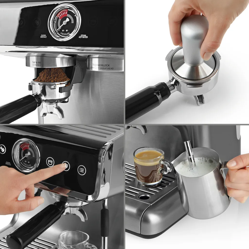 BEEM ESPRESSO-GRIND-PROFESSION Espresso-Siebträgermaschine Mit Mahlwerk - 15 Bar Espressomaschine Siebträger Maschine Barista Kaffee Mahlwerk Milchaufschäumer 7 BEEM ESPRESSO-GRIND-PROFESSION Espresso-Siebträgermaschine Mit Mahlwerk - 15 Bar Espressomaschine Siebträger Maschine Barista Kaffee Mahlwerk Milchaufschäumer – Bild 5