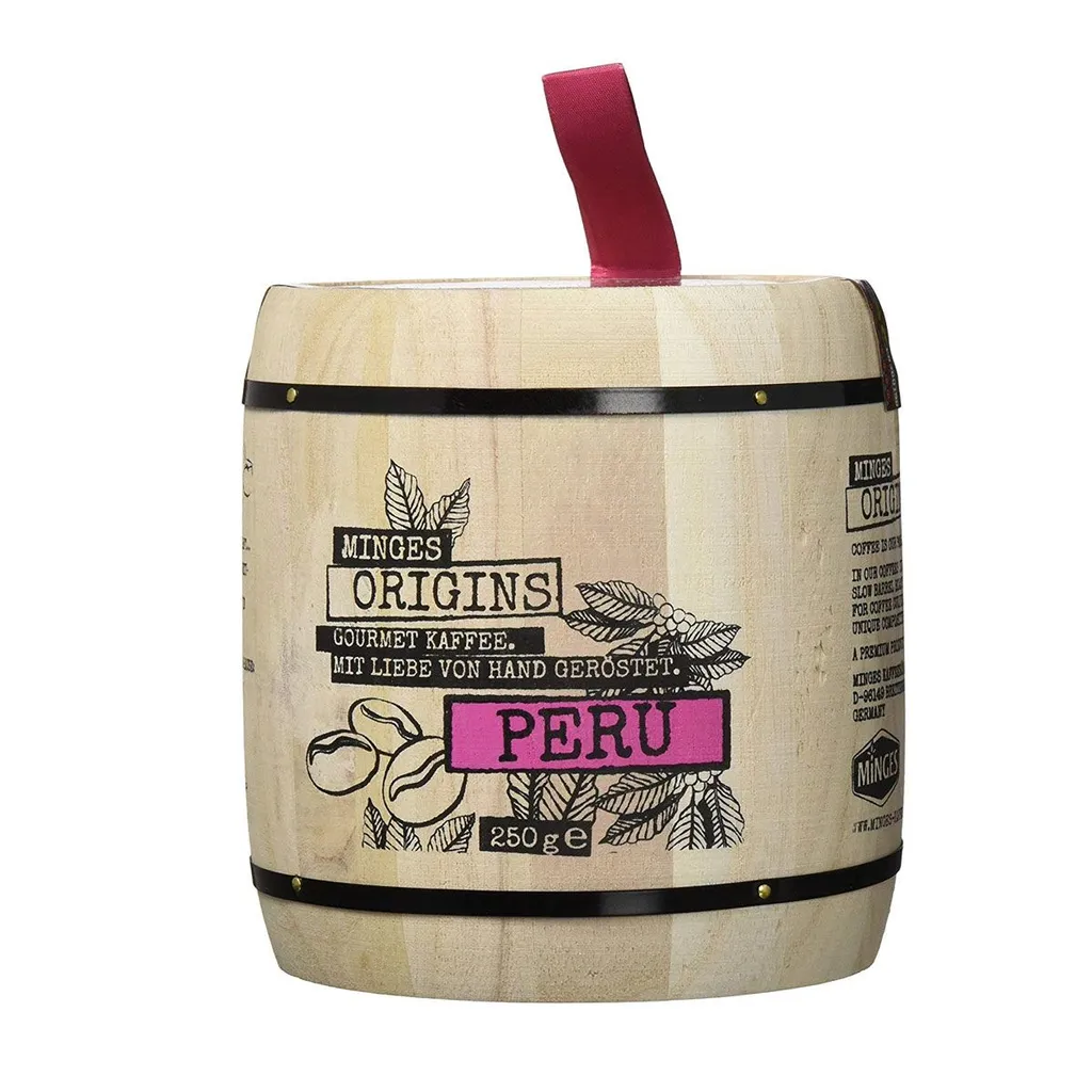 Minges Kaffee Peru Hochland Arabica Im Holzfass, Ganze Bohne 3 Minges Kaffee Peru Hochland Arabica Im Holzfass, Ganze Bohne