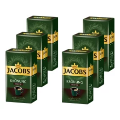 JACOBS Filterkaffee KrÃ¶nung KrÃ¤ftig 6 X 500g Pulver-Kaffee Gemahlen RÃ¶stkaffee