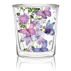 Glas, Doppelwandig, Schmetterlinge, GlÃ¤ser Teeglas Kaffee Cappuccino,