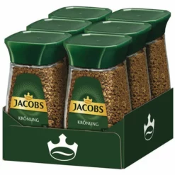 JACOBS KrÃ¶nung 6 X 100g LÃ¶slicher Kaffee Instantkaffee 6 GlÃ¤ser LÃ¶skaffee