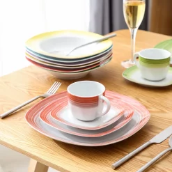 VEWEET Tafelservice 'SPARK' Aus Porzellan, 60-tlg Kombiservice, Kaffeetassen, Untertasse, Dessertteller, Speiseteller Und Suppenteller, Komplettservice Für 12 Personen 15 VEWEET Tafelservice 'SPARK' Aus Porzellan, 60-tlg Kombiservice, Kaffeetassen, Untertasse, Dessertteller, Speiseteller Und Suppenteller, Komplettservice Für 12 Personen -Kaffee Verkäufe 974f34bf3ba1da919b2438fbb3d659bb