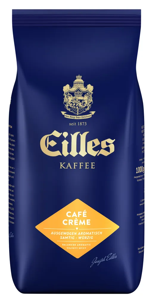 Kaffee CAFÉ CRÈME Von Eilles, 1000g Bohnen 3 Kaffee CAFÉ CRÈME Von Eilles, 1000g Bohnen