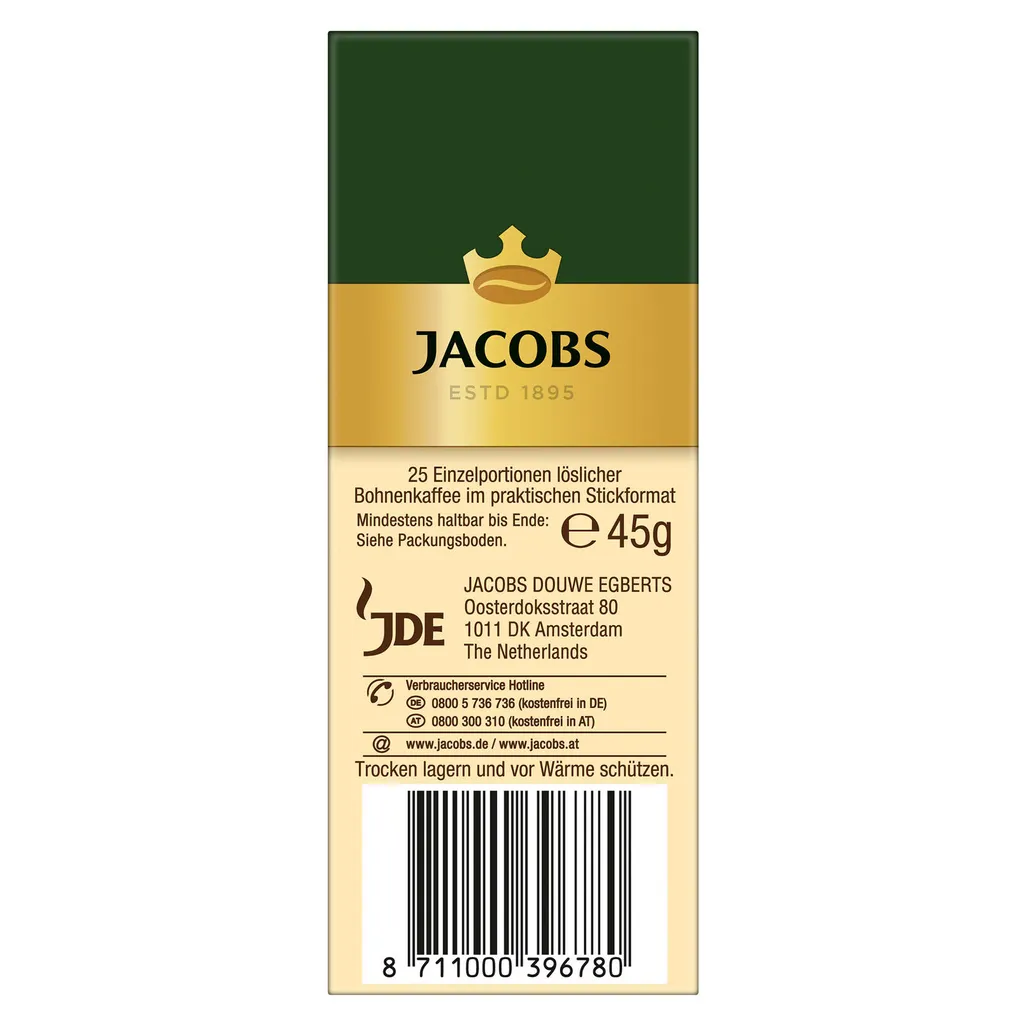 JACOBS Typ Cafe Crema Löslicher Kaffee 12 X 25 Sticks 8 JACOBS Typ Cafe Crema Löslicher Kaffee 12 X 25 Sticks – Bild 6