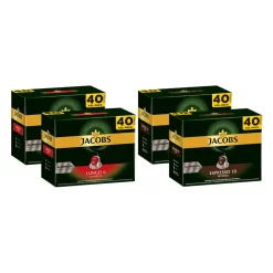 JACOBS Kapseln NespressoÂ®* Kompatibel 2 X 40 Lungo 6 Classico + 2 X 40 Espresso 10 Intenso XXL-Pack - Insgesamt 160 GetrÃ¤nke -Kaffee VerkÃ¤ufe 9fb83f946d2792f2aefbe4e605721cdc