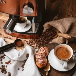 Adler Espressomaschine | Kaffeemaschine | MilchaufschÃ¤umer | Cappuccinomaschine | SiebtrÃ¤ger Espressomaschine | Elektrische Espressomaschine | Bronze Design | 1,6L Wassertank | 850 Watt |15 Bar | -Kaffee VerkÃ¤ufe a2e3bf650ebaeeaa2264ac49ee054ae4