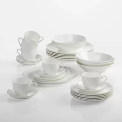 Maxwell & Williams Cashmere Resort Kaffee- Und Tafelset, Coupe, Geschenkbox, Bone China Porzellan, 30-tlg., BC1960