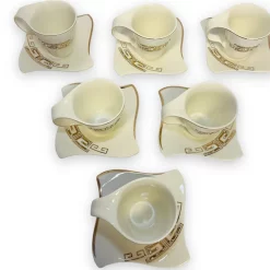 12-teiliges Medusa Mäander Kaffeeservice Mit Goldschliff Kaffeetassen Für 6 Personen 6 Tassen + 6 Untertassen Weiß-Gold Genießen Servieren Kaffee 11 12-teiliges Medusa Mäander Kaffeeservice Mit Goldschliff Kaffeetassen Für 6 Personen 6 Tassen + 6 Untertassen Weiß-Gold Genießen Servieren Kaffee -Kaffee Verkäufe a37ce12b59dff01d4decb393ba704814