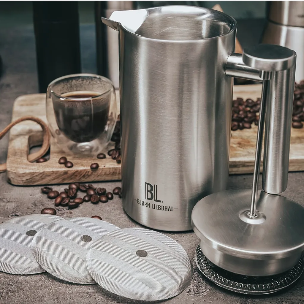 Bjørn Liebdhal French Press Edelstahl Kaffeemaschine Auch Für Camping : 0.6 Liter 12 Bjørn Liebdhal French Press Edelstahl Kaffeemaschine Auch Für Camping : 0.6 Liter – Bild 10