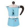 Bialetti Rainbow, Italienische Espresso-Kaffeemaschine, Aluminium, 3 Tassen, Blau