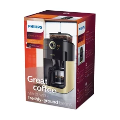Philips HD7768/90 Grind & Brew Filter Kaffeemaschine, Mahlwerk, Timer, Champagner/schwarz 15 Philips HD7768/90 Grind & Brew Filter Kaffeemaschine, Mahlwerk, Timer, Champagner/schwarz -Kaffee Verkäufe a98bfd0818945645076fdc02e261df3c