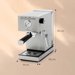 Klarstein Pausa Espressomaker, SiebtrÃ¤germaschine Mit 1350 Watt, Espressomaschine 20 Bar Druck, SiebtrÃ¤ger Kaffeemaschine Mit Wassertank: 1,4 Liter Edelstahl ,silber -Kaffee VerkÃ¤ufe ab51d86d9014dd9b222c8b756c79c374