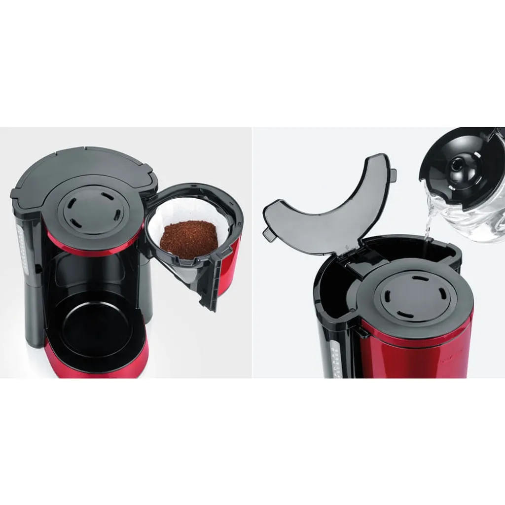 SEVERIN Kaffeemaschine KA 4817 TYPE 1.000 W Rot / Schwarz 10 SEVERIN Kaffeemaschine KA 4817 TYPE 1.000 W Rot / Schwarz – Bild 8