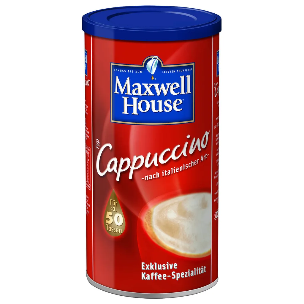 MAXWELL HOUSE Typ Cappuccino Löslicher Kaffee 3 X 500 G Instantkaffee 4 MAXWELL HOUSE Typ Cappuccino Löslicher Kaffee 3 X 500 G Instantkaffee – Bild 2