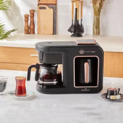 Karaca HatÄ±r Plus Mod 5 In 1 Tee- Und Kaffeemaschine Schwarz/Kupfer