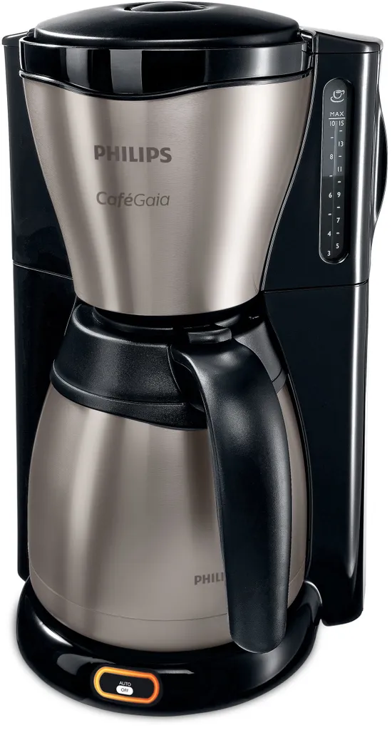 PHILIPS Gaia Collection HD7548/20 Kaffeemaschine Thermokanne, Schwarz/Edelstahl 4 PHILIPS Gaia Collection HD7548/20 Kaffeemaschine Thermokanne, Schwarz/Edelstahl – Bild 2