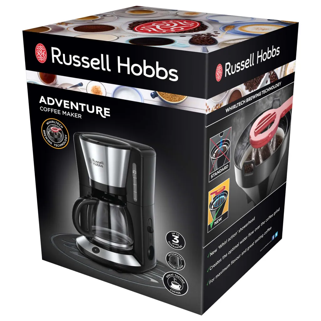 Russell Hobbs Kaffeemaschine Adventure Silbern 1100 W 1,25 L 7 Russell Hobbs Kaffeemaschine Adventure Silbern 1100 W 1,25 L – Bild 5