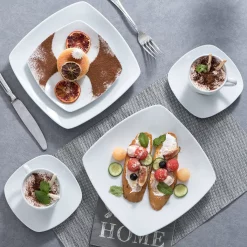 Malacasa Serie Julia, Tafelservice 60-teilig Kombiservice Porzellan Geschirrset Mit Kaffeetassen, Unterteller, Kuchenteller, Suppenteller Und Flachteller, Kaffeeservice FÃ¼r 12 Personen -Kaffee VerkÃ¤ufe c1ec6d4b6c72eaa1016167f6460854b6