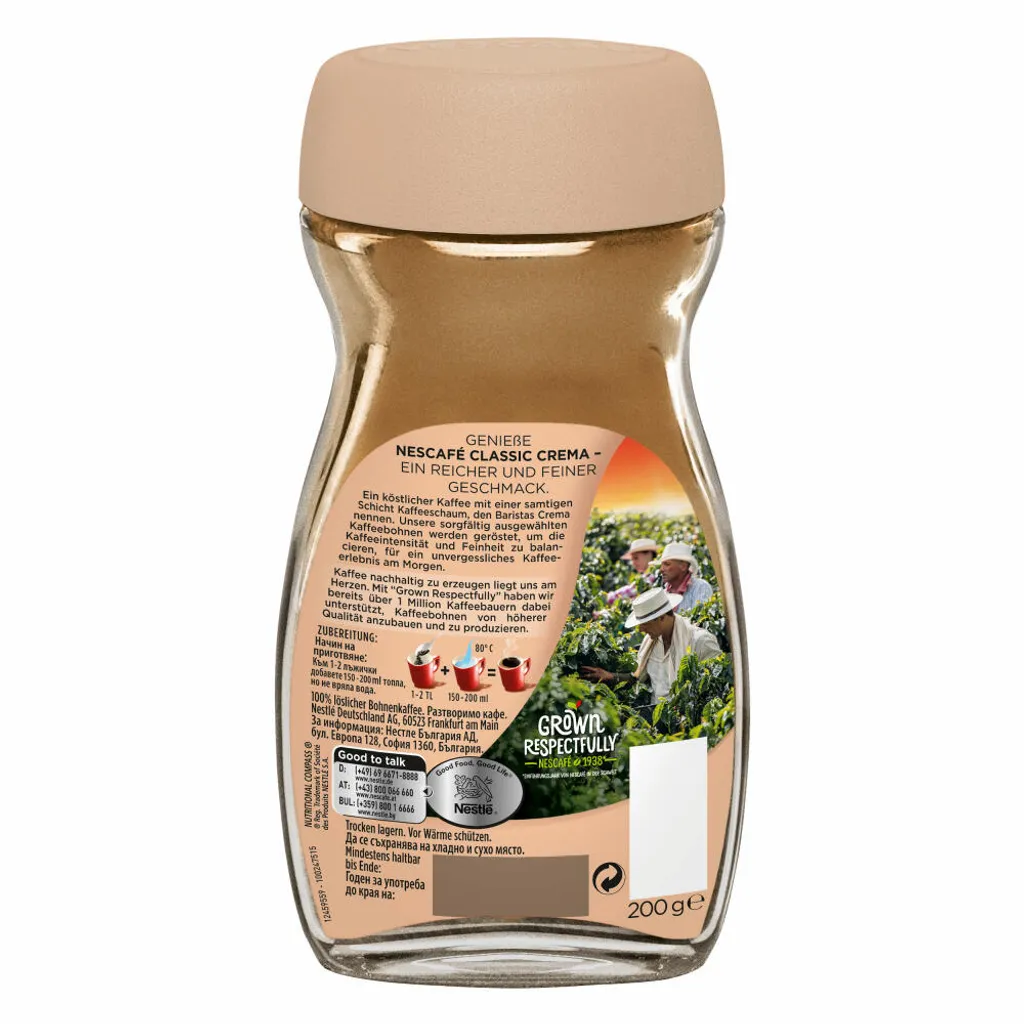 Nescafé® Nescafé Classic Crema | Löslicher Kaffee | 200g 8 Nescafé® Nescafé Classic Crema | Löslicher Kaffee | 200g – Bild 6