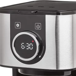 CASO Selection C12 - Design-Kaffeemaschine Für Bis Zu 12 Tassen Kaffee, 1,5 L Wassertank, Edelstahlgehäuse, Warmhaltefunktion, Timer, Inkl. Permanentfilter