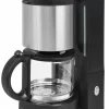 GUTFELS KA 8101 Swi Kaffeemaschine | Glaskanne | 4 Bis 10 Tassen FassungsvermÃ¶gen | 1080 W Leistung | Edelstahl | Schwarz