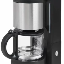GUTFELS KA 8101 Swi Kaffeemaschine | Glaskanne | 4 Bis 10 Tassen FassungsvermÃ¶gen | 1080 W Leistung | Edelstahl | Schwarz