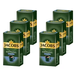 JACOBS Filterkaffee KrÃ¶nung Mild 6 X 500g Pulver-Kaffee Gemahlen RÃ¶stkaffee 3 Kg