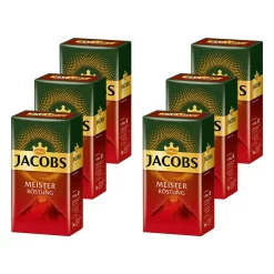 JACOBS Filterkaffee MeisterrÃ¶stung 6 X 500g Pulver-Kaffee Gemahlen RÃ¶stkaffee
