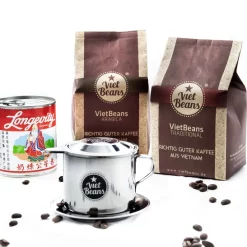 Vietnamesisches Kaffee-Starterset VietBeans Gemahlen - 2 X 250g Gemahlener RÃ¶stkaffee + Filter (Phin) + Gez. Kondensmilch -Kaffee VerkÃ¤ufe d7181f7d2ef11274d0cc4f39fc4f87b5