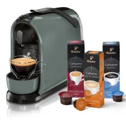 Tchibo Cafissimo Pure Kaffeemaschine Kapselmaschine Inkl. 30 Kapseln FÃ¼r CaffÃ¨ Crema, Espresso Und Kaffee, Arctic Green