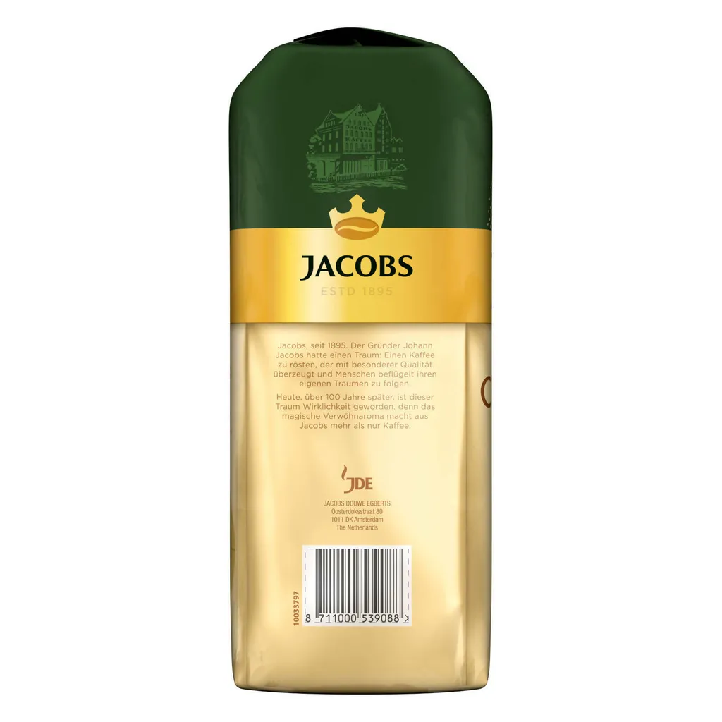 JACOBS Kaffeebohnen Expertenröstung Crema Gold 2 X 1 Kg Ganze Kaffee Bohnen + 1 Aluminium Dose Barista Design 10 JACOBS Kaffeebohnen Expertenröstung Crema Gold 2 X 1 Kg Ganze Kaffee Bohnen + 1 Aluminium Dose Barista Design – Bild 8