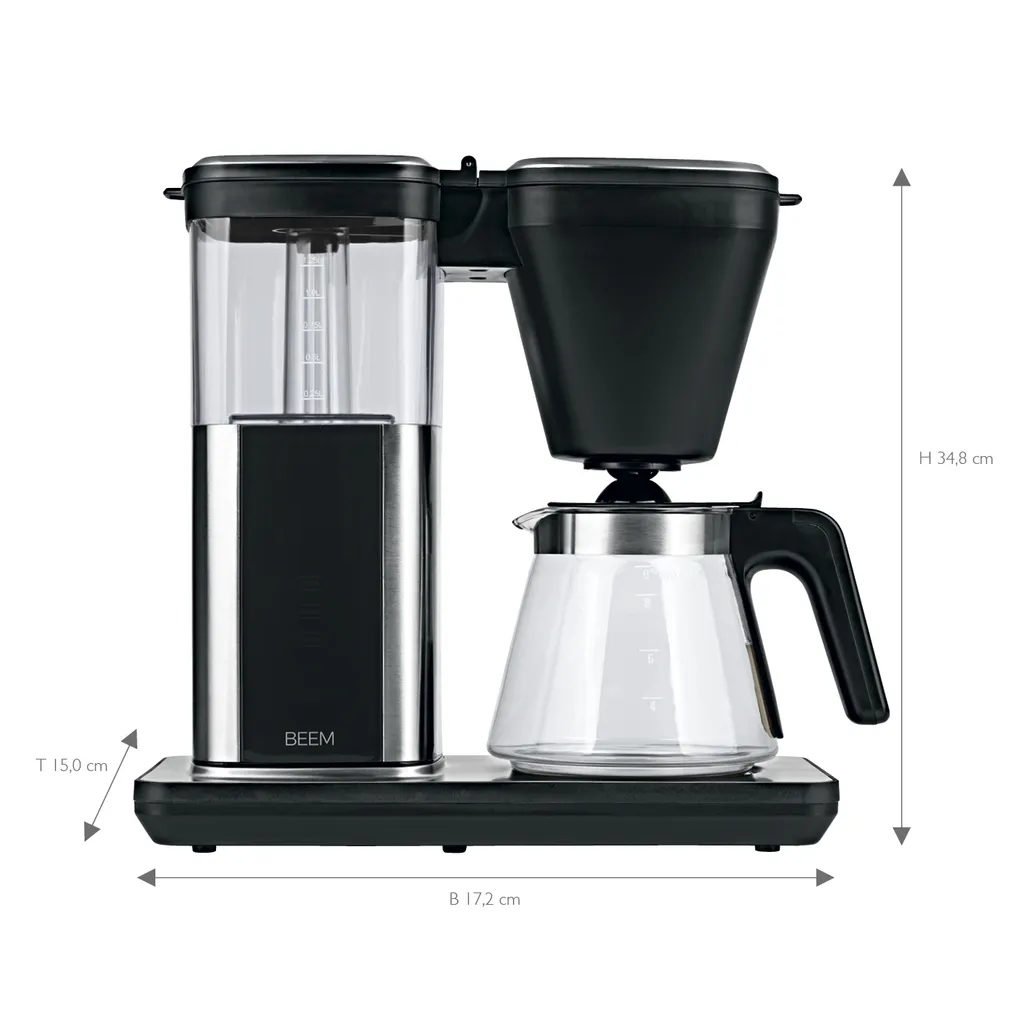 BEEM DIRECT-BREW Filterkaffeemaschine - Glas Kaffeemaschine Filter Kaffeemaschine 10 Tassen Timer Kaffeeautomat Display 10 BEEM DIRECT-BREW Filterkaffeemaschine - Glas Kaffeemaschine Filter Kaffeemaschine 10 Tassen Timer Kaffeeautomat Display – Bild 8