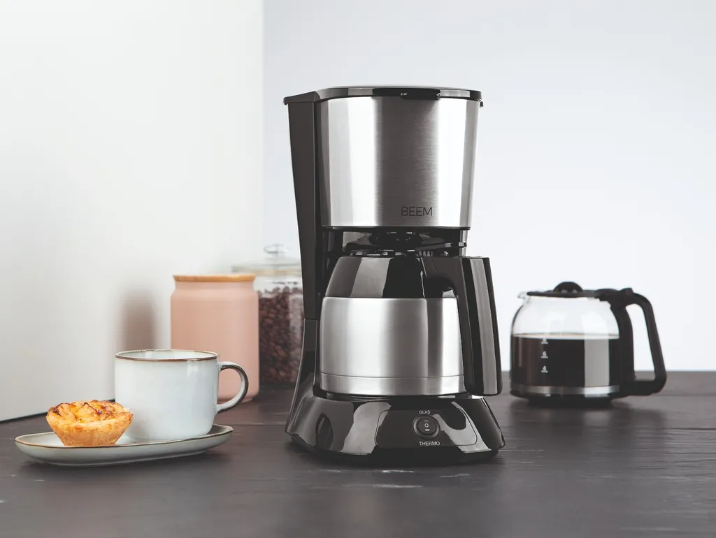 Kaffeemaschine Filter Kaffeemaschine 10 Tassen Thermoskanne Edelstahl Glaskanne 16 Kaffeemaschine Filter Kaffeemaschine 10 Tassen Thermoskanne Edelstahl Glaskanne – Bild 14