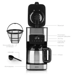 Kaffeemaschine Thermoskanne Filterkaffeemaschine 8 Tassen Timer Touch Display 22 Kaffeemaschine Thermoskanne Filterkaffeemaschine 8 Tassen Timer Touch Display -Kaffee Verkäufe e61a55d99c1a562d8e9756dd4bc9a6c2