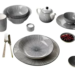 Kaffee- Und Tafelservice 34 Tlg. Takeo Stripes