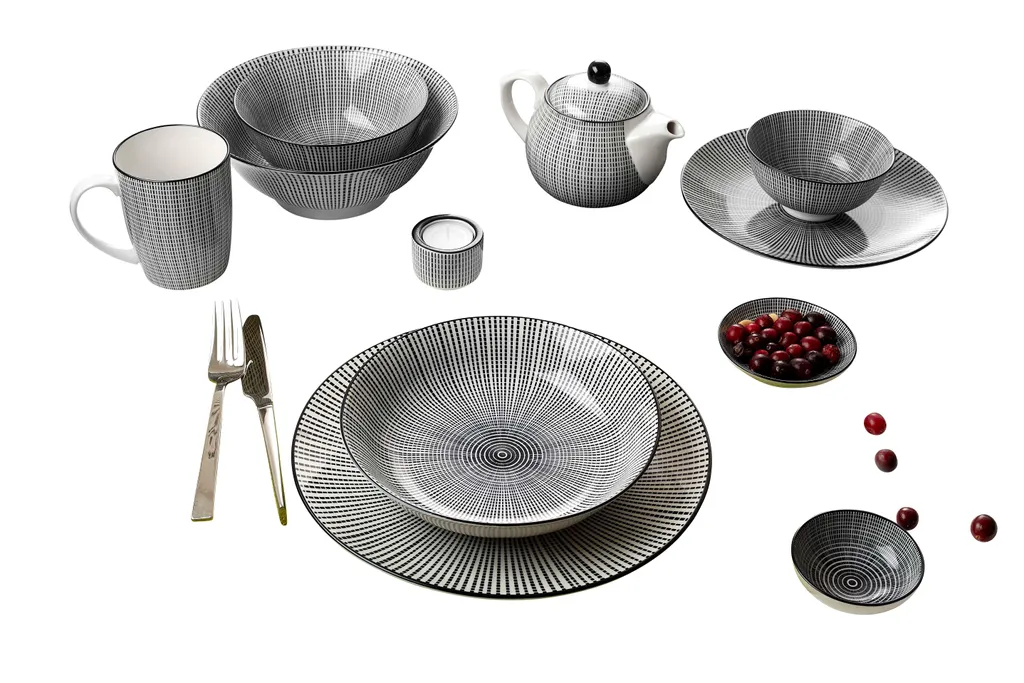 Kaffee- Und Tafelservice 34 Tlg. Takeo Stripes 3 Kaffee- Und Tafelservice 34 Tlg. Takeo Stripes
