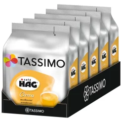 TASSIMO CafÃ© HAG Entkoffeiniert 5er Pack T Discs Kaffee Kapseln 5 X 16 GetrÃ¤nke