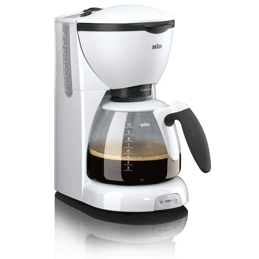 BRAUN Kaffeemaschine KF 520/1 Weiß 3 BRAUN Kaffeemaschine KF 520/1 Weiß