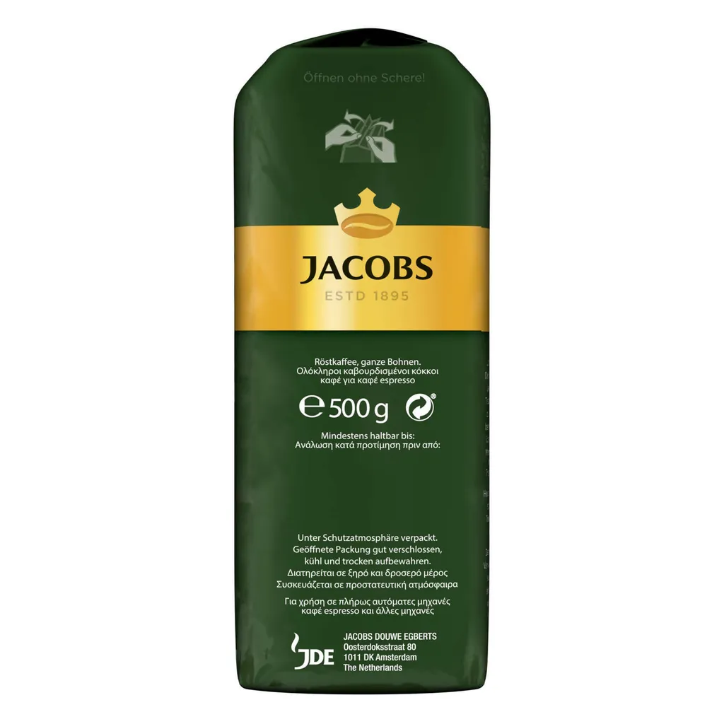 JACOBS Kaffeebohnen Krönung Aroma-Bohne Kräftig 6x500g Ganze Kaffee Bohnen 7 JACOBS Kaffeebohnen Krönung Aroma-Bohne Kräftig 6x500g Ganze Kaffee Bohnen – Bild 5