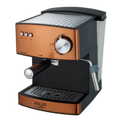 Adler Espressomaschine | Kaffeemaschine | MilchaufschÃ¤umer | Cappuccinomaschine | SiebtrÃ¤ger Espressomaschine | Elektrische Espressomaschine | Bronze Design | 1,6L Wassertank | 850 Watt |15 Bar | -Kaffee VerkÃ¤ufe fac095be1ac9e310313f5925aa31ffca