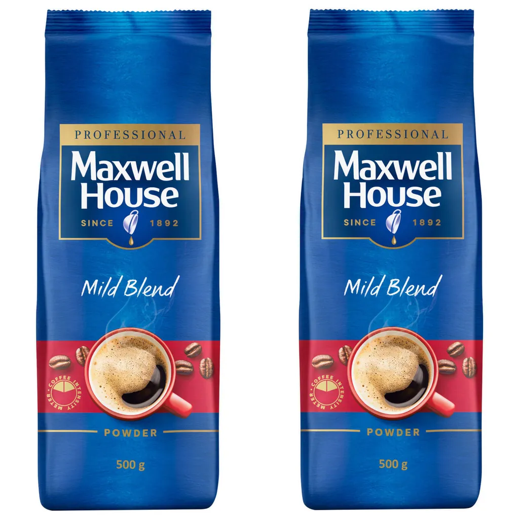 MAXWELL HOUSE Löskaffee Mild Blend Löslicher Kaffee Instantkaffee 2 X 500 G Beutel 3 MAXWELL HOUSE Löskaffee Mild Blend Löslicher Kaffee Instantkaffee 2 X 500 G Beutel
